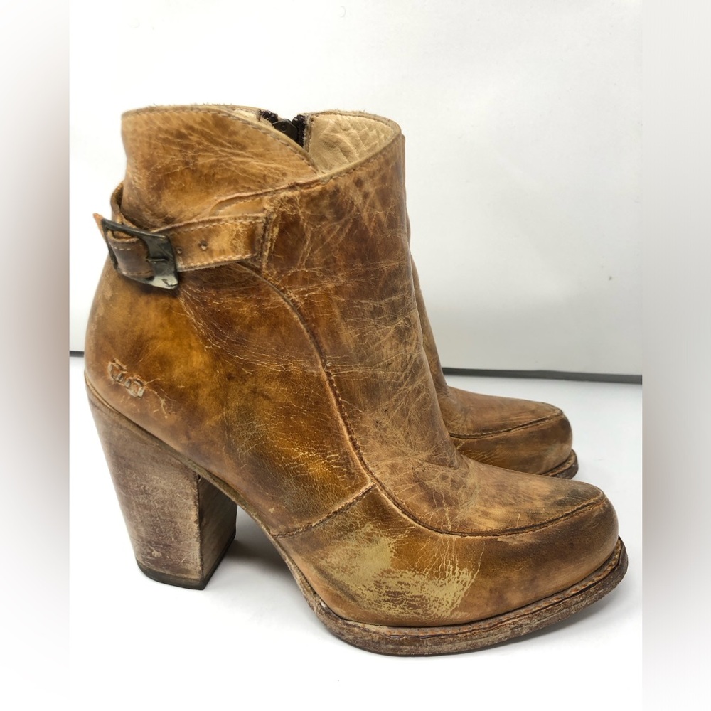 Bed Stu Brown Heeled Boots